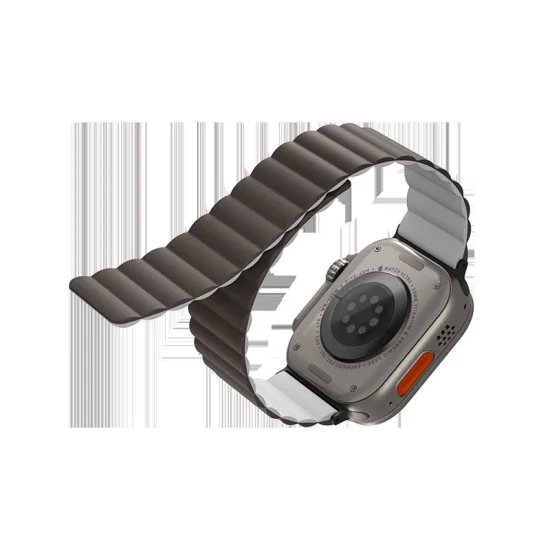 Uniq Revix Reversible Strap for Apple Watch 49/45/44mm - Ash Grey / Dove White